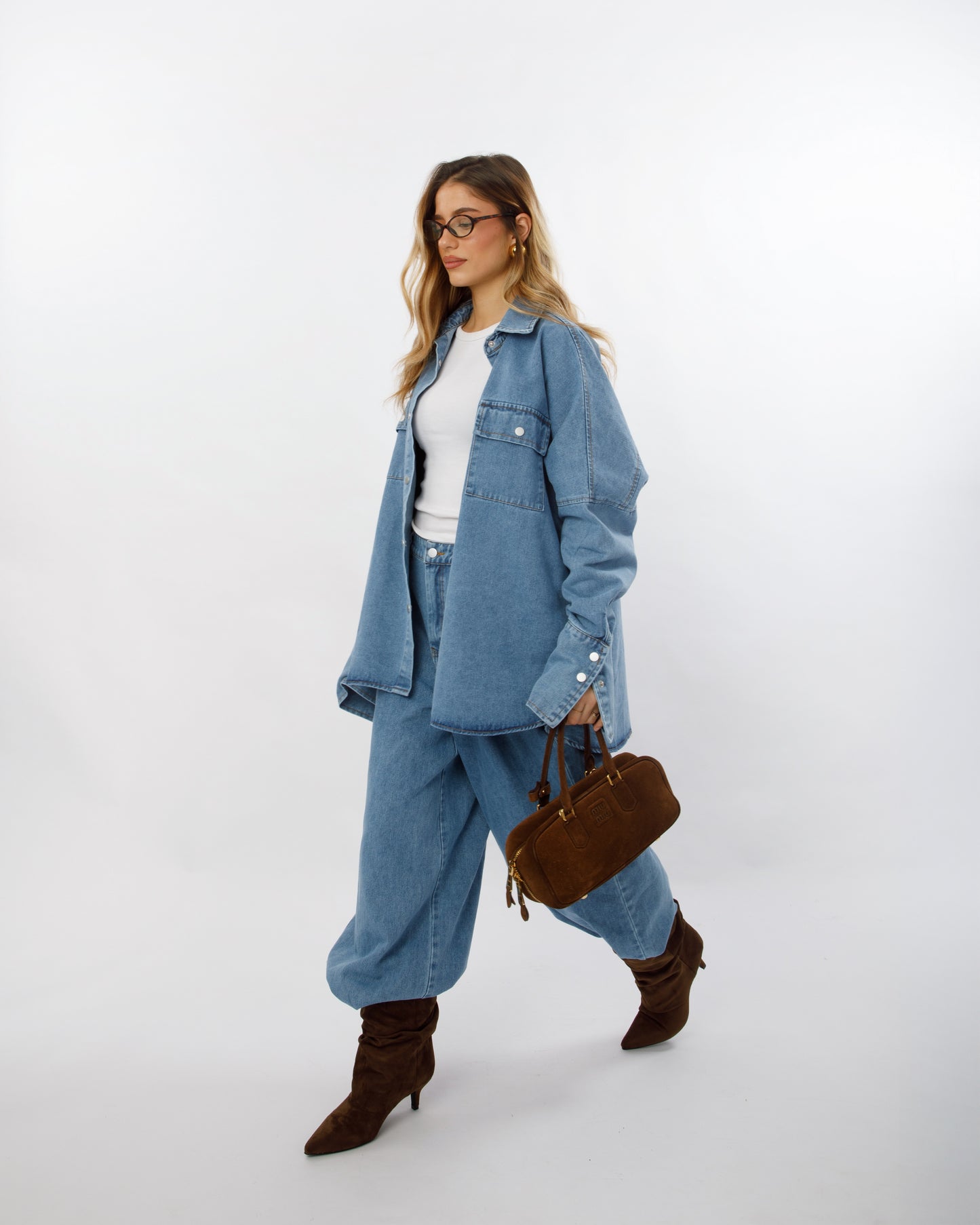 COMPLETO IN DENIM CAMICIA E PANTALONE