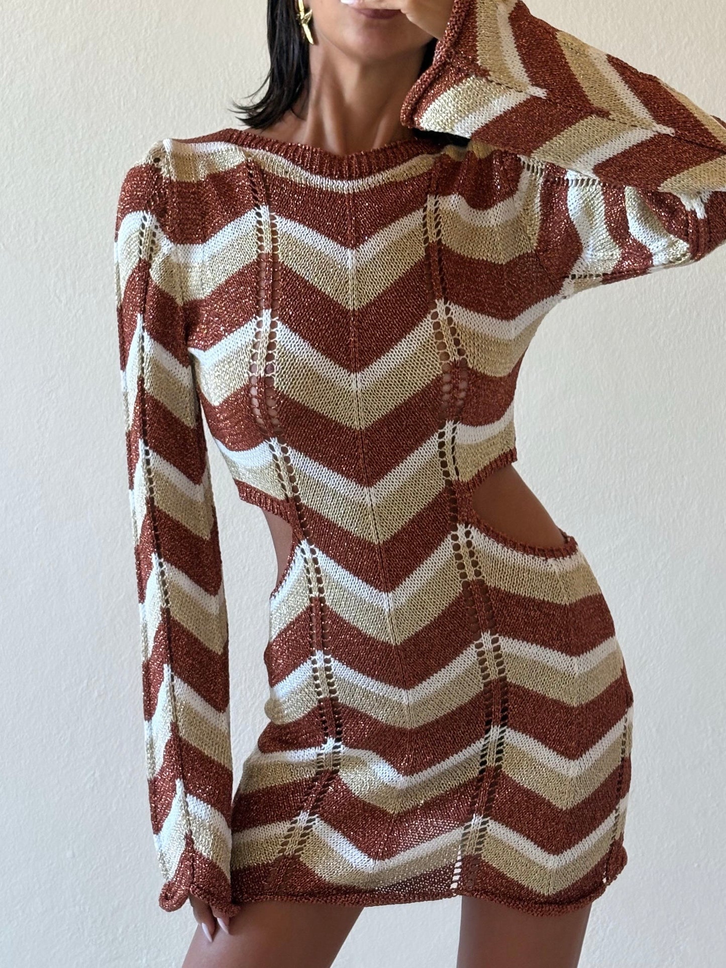 ABITO CUT OUT IN LUREX