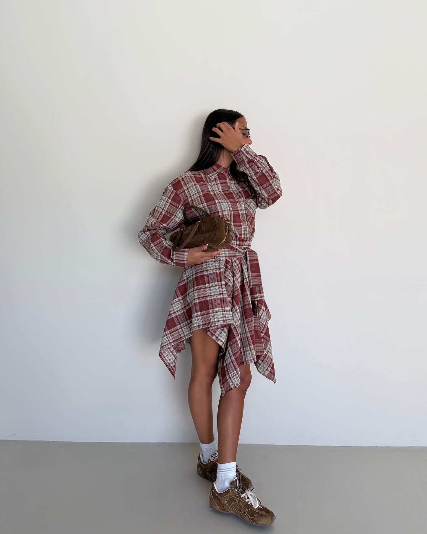 COMPLETO CAMICIA E GONNA TARTAN