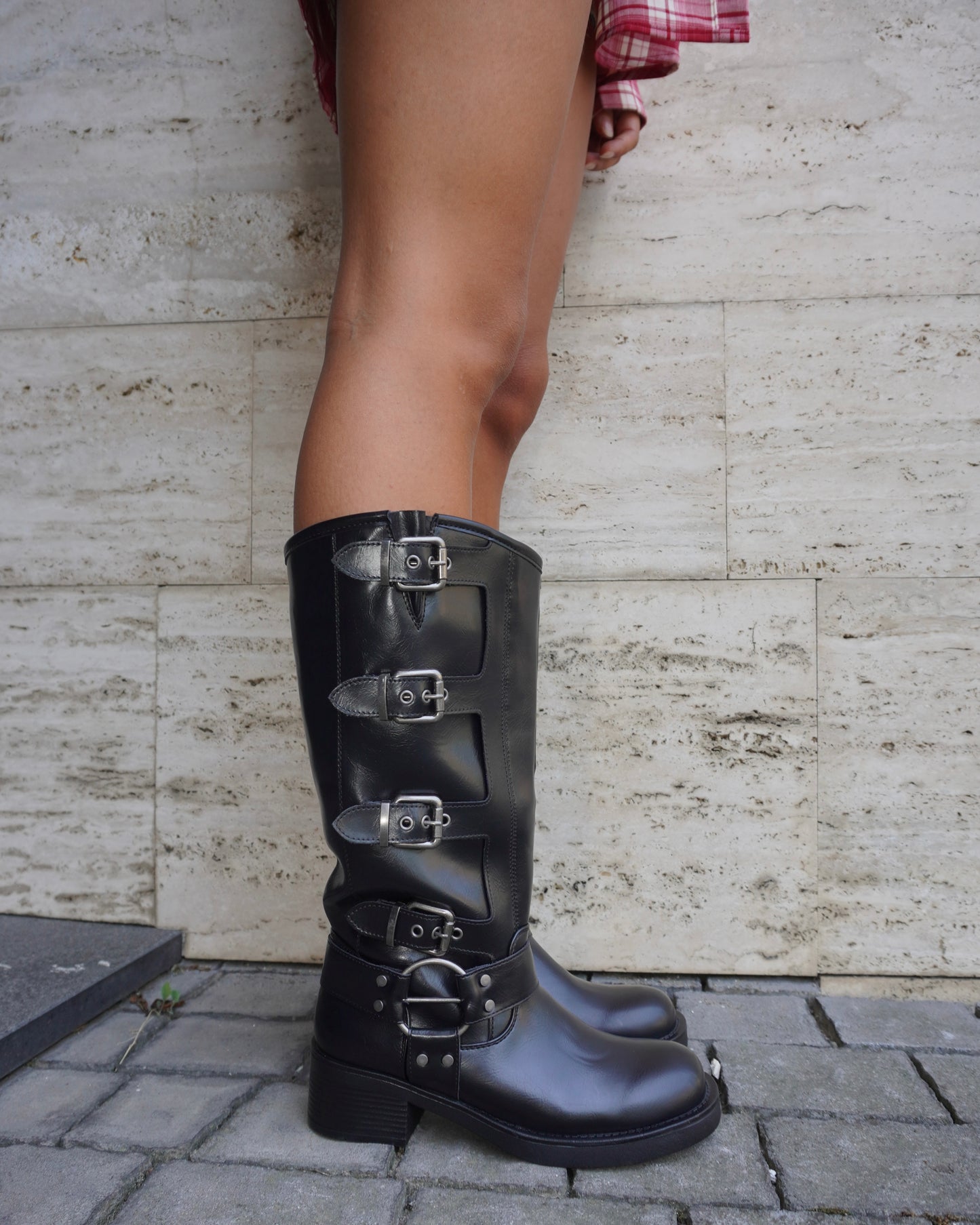 STIVALE BIKER CON FIBBIE