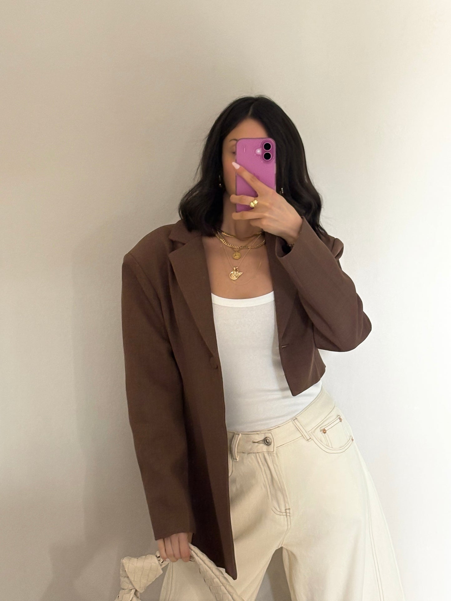 BLAZER ASIMMETRICO CON SPALLINE IMBOTTITE