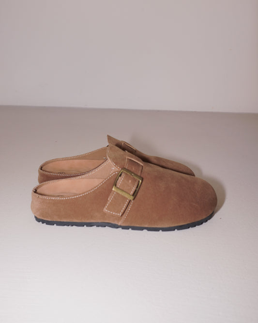 SLIPPERS IN SIMIL CAMOSCIO
