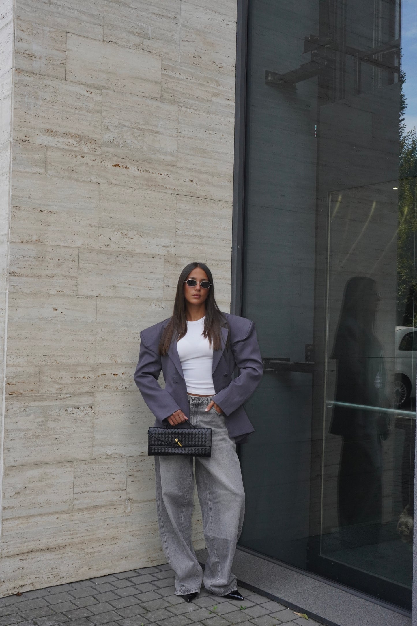 BLAZER CON SPALLINE IMBOTTITE