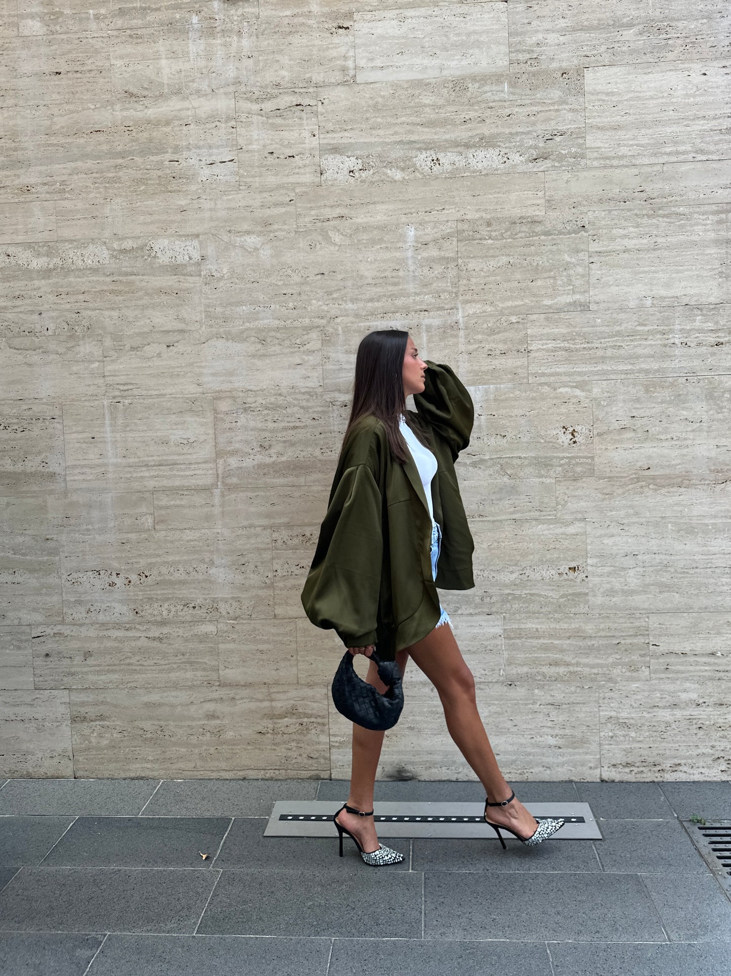 BOMBER IN SIMIL RASO