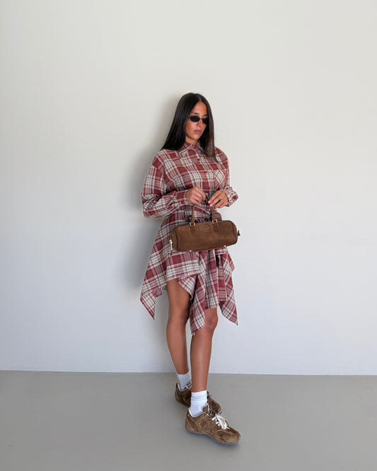 COMPLETO CAMICIA E GONNA TARTAN