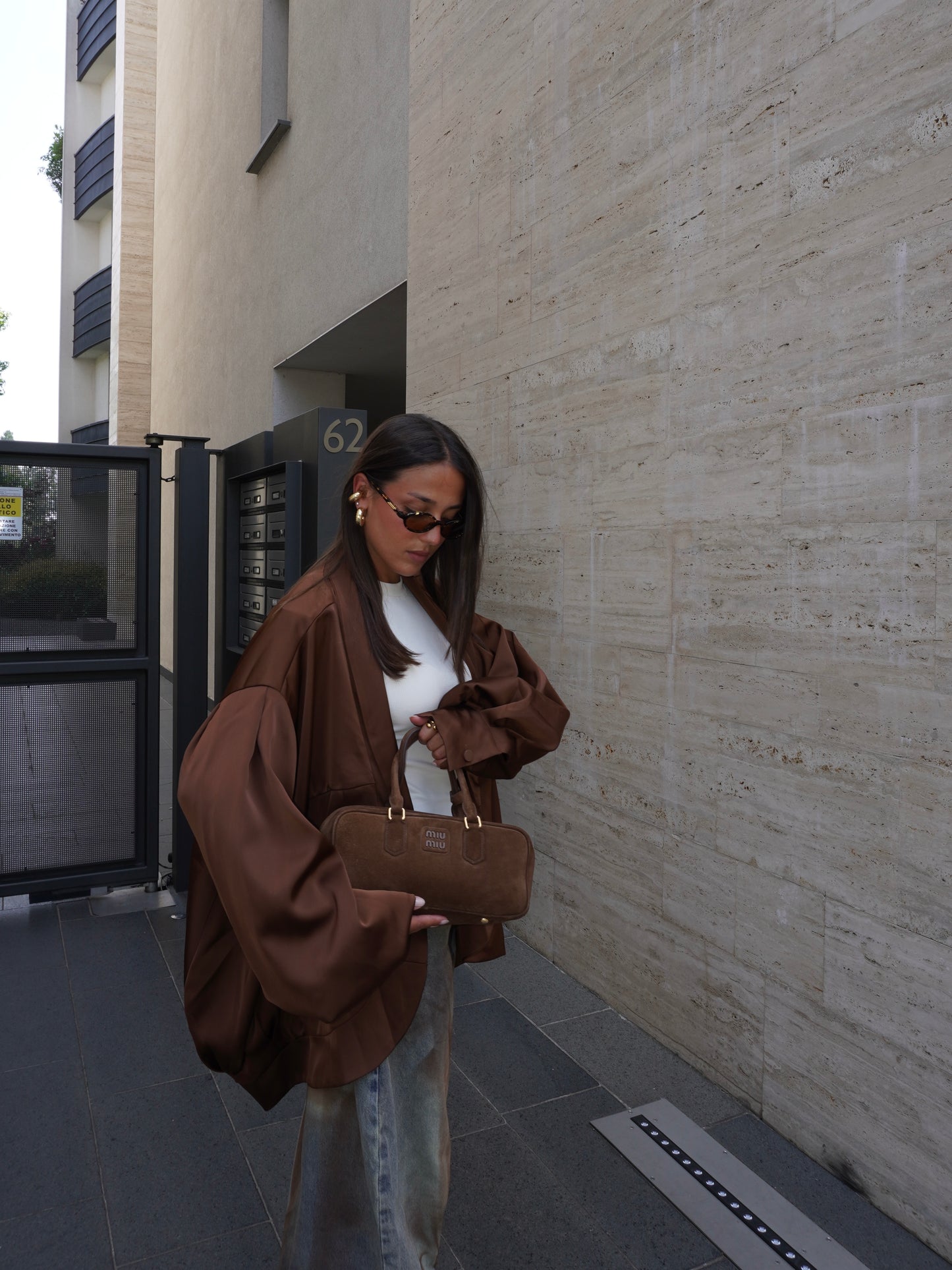 BOMBER IN SIMIL RASO