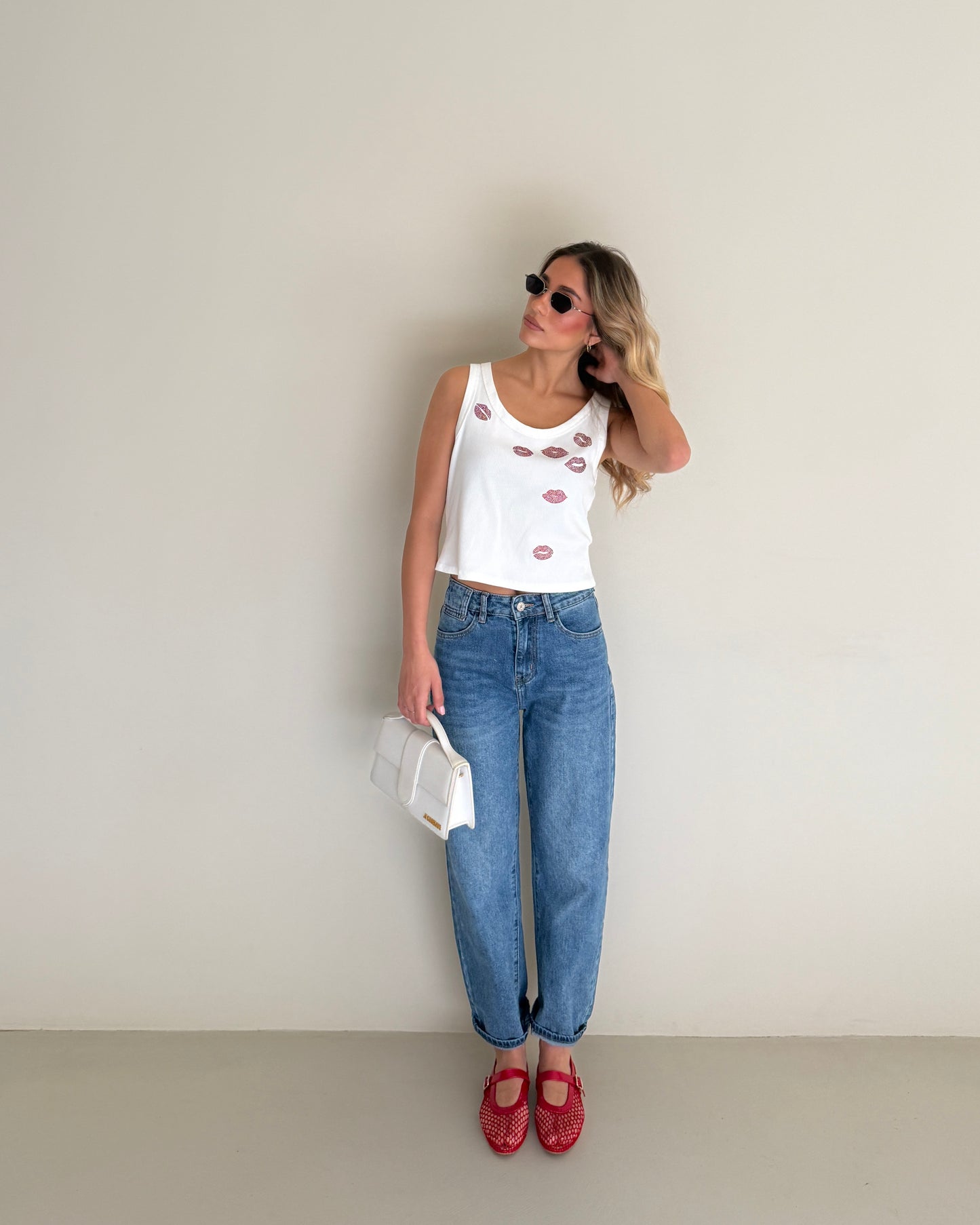 JEANS MOM FIT DENIM