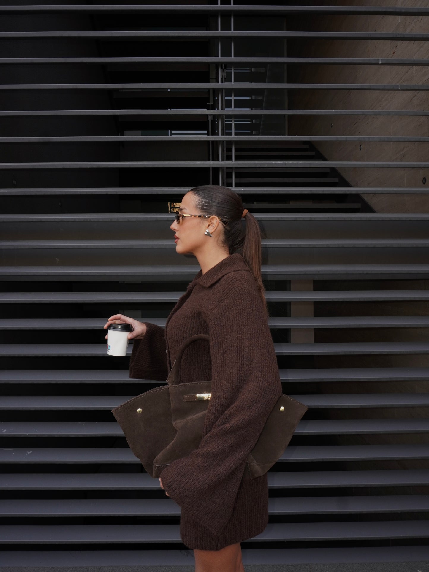 COMPLETO CARDIGAN E GONNA IN MAGLIA