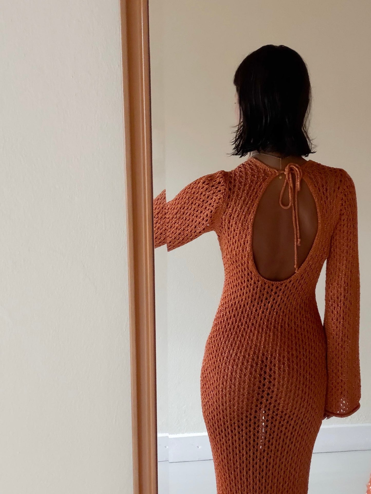 COPRICOSTUME LUNGO IN LUREX CON GIOIELLO