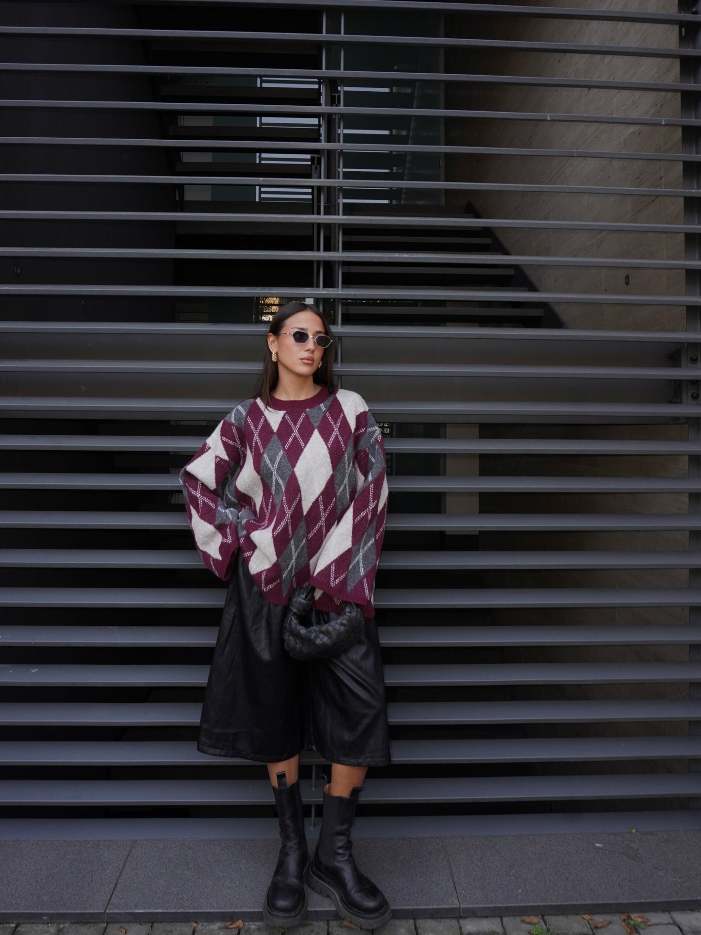 MAGLIONE GIROCOLLO ROMBI