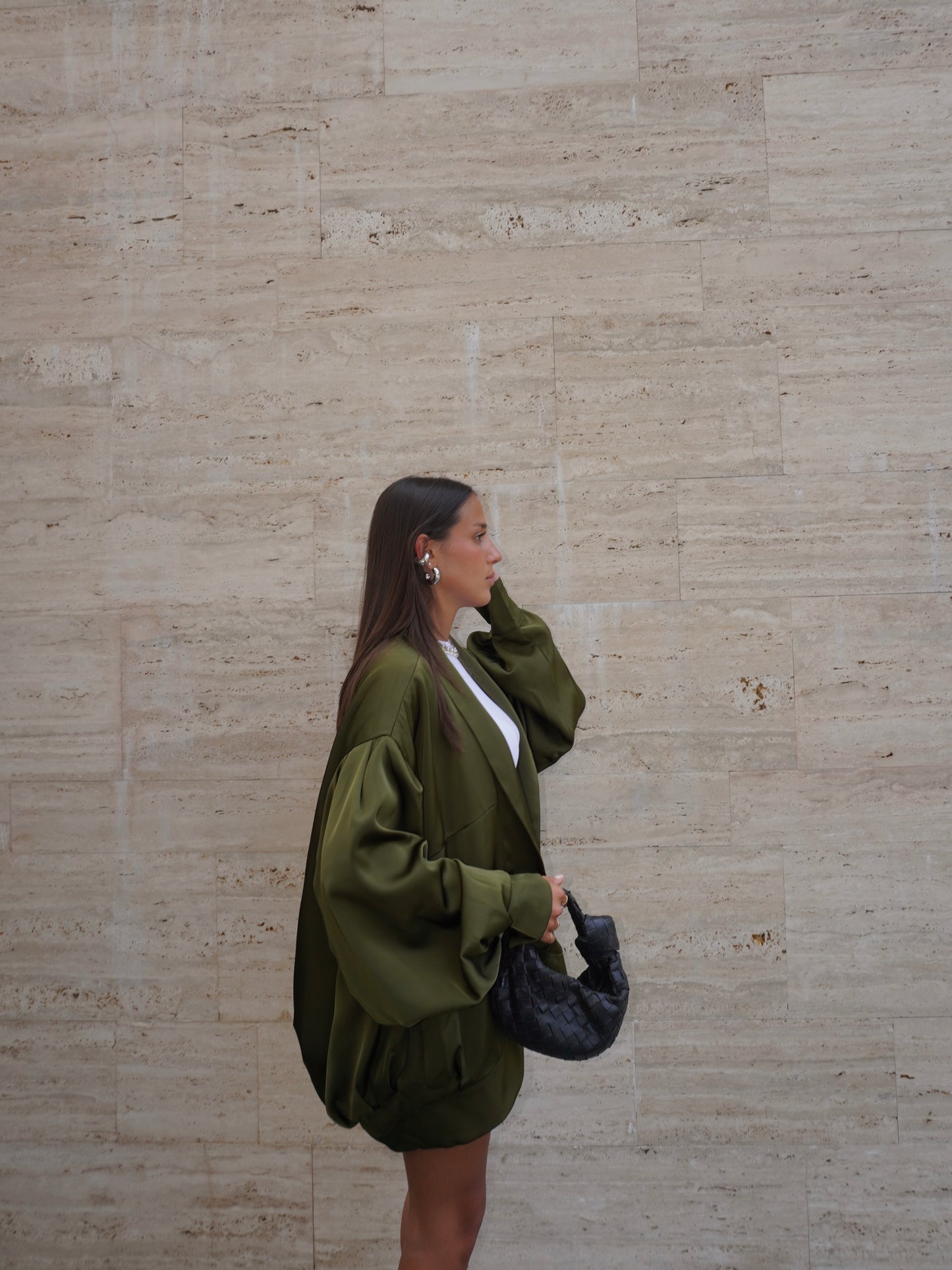 BOMBER IN SIMIL RASO