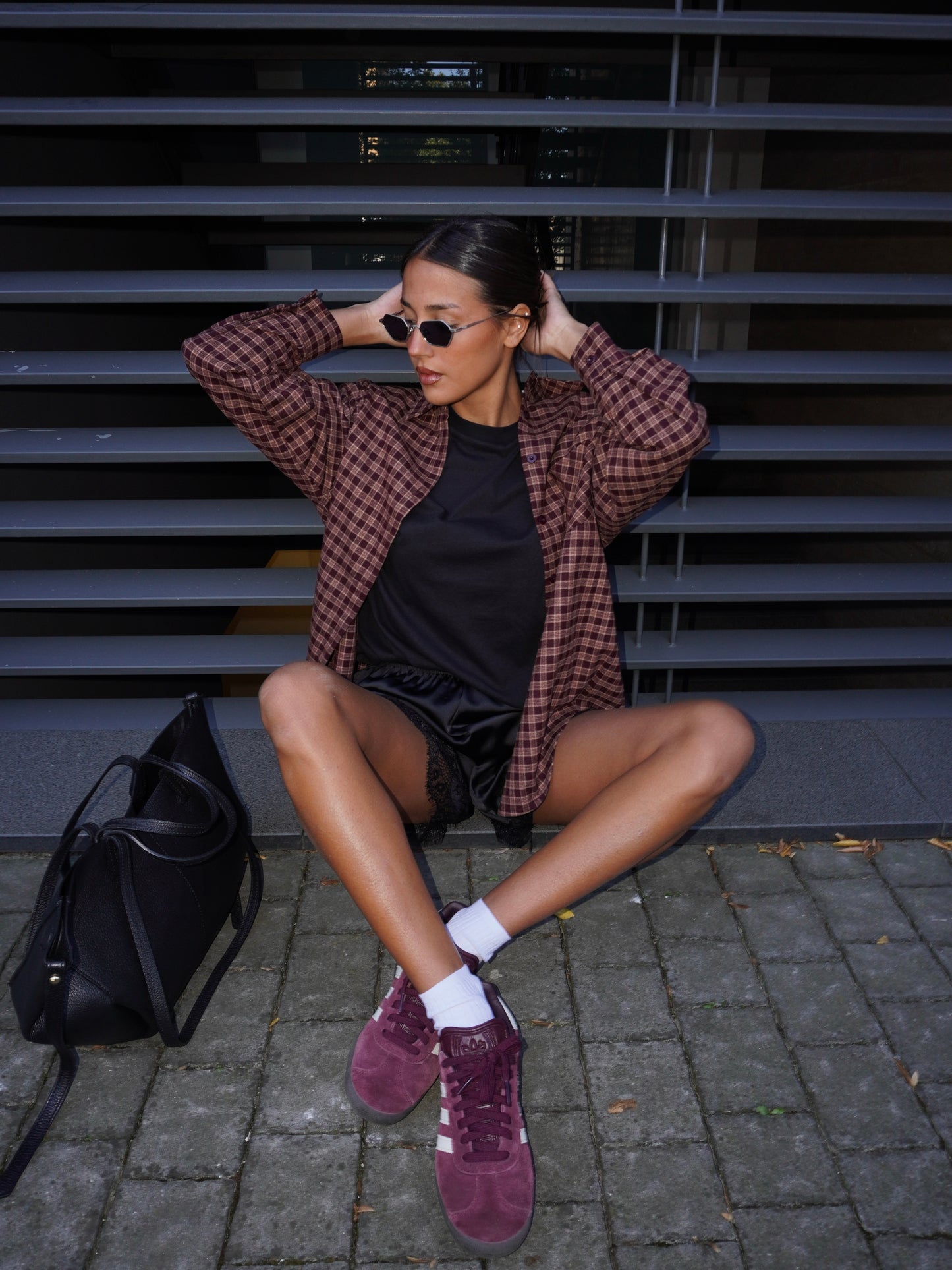 CAMICIA A QUADRI OVERSIZE