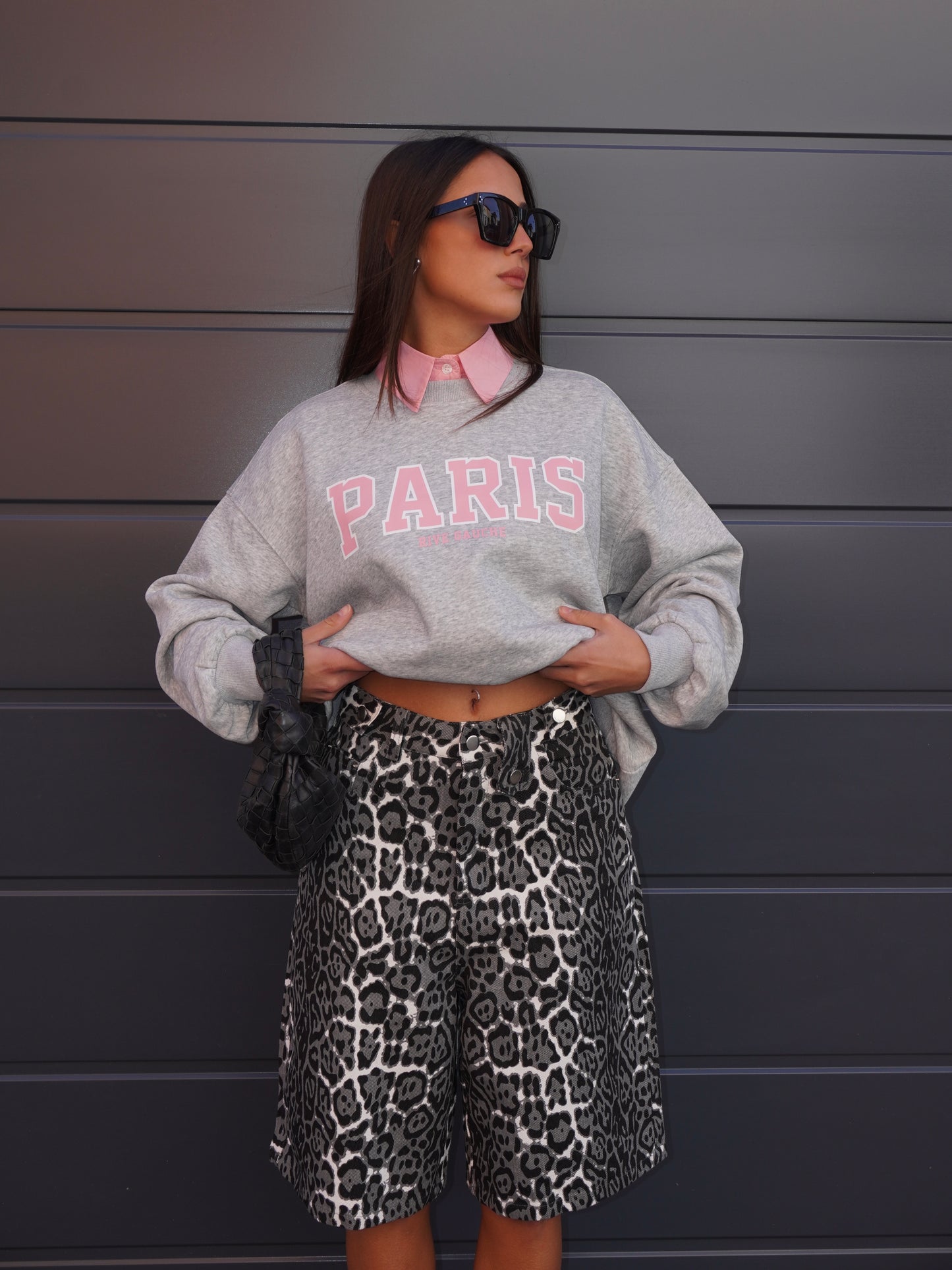 BERMUDA DENIM ANIMALIER