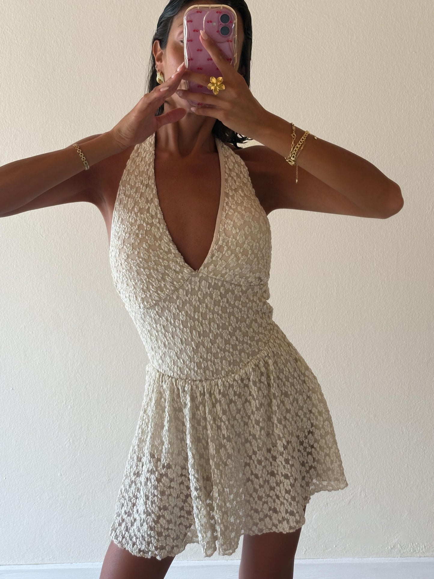 MINIABITO IN PIZZO CON COPPE PREFORMATE
