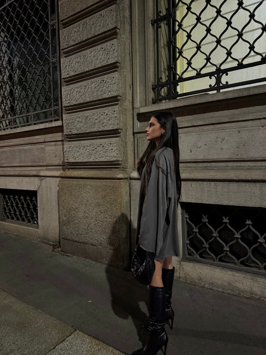 MAGLIA MAXI OVER MANICHE LUNGHE