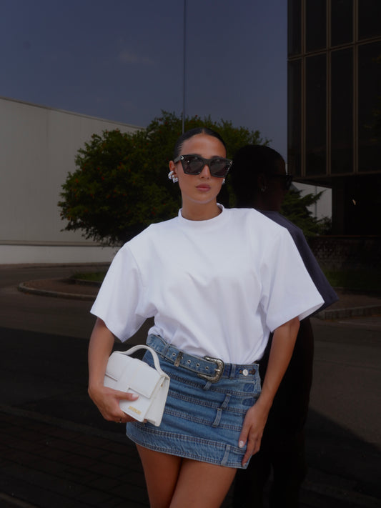 T-SHIRT SPALLINE IMBOTTITE