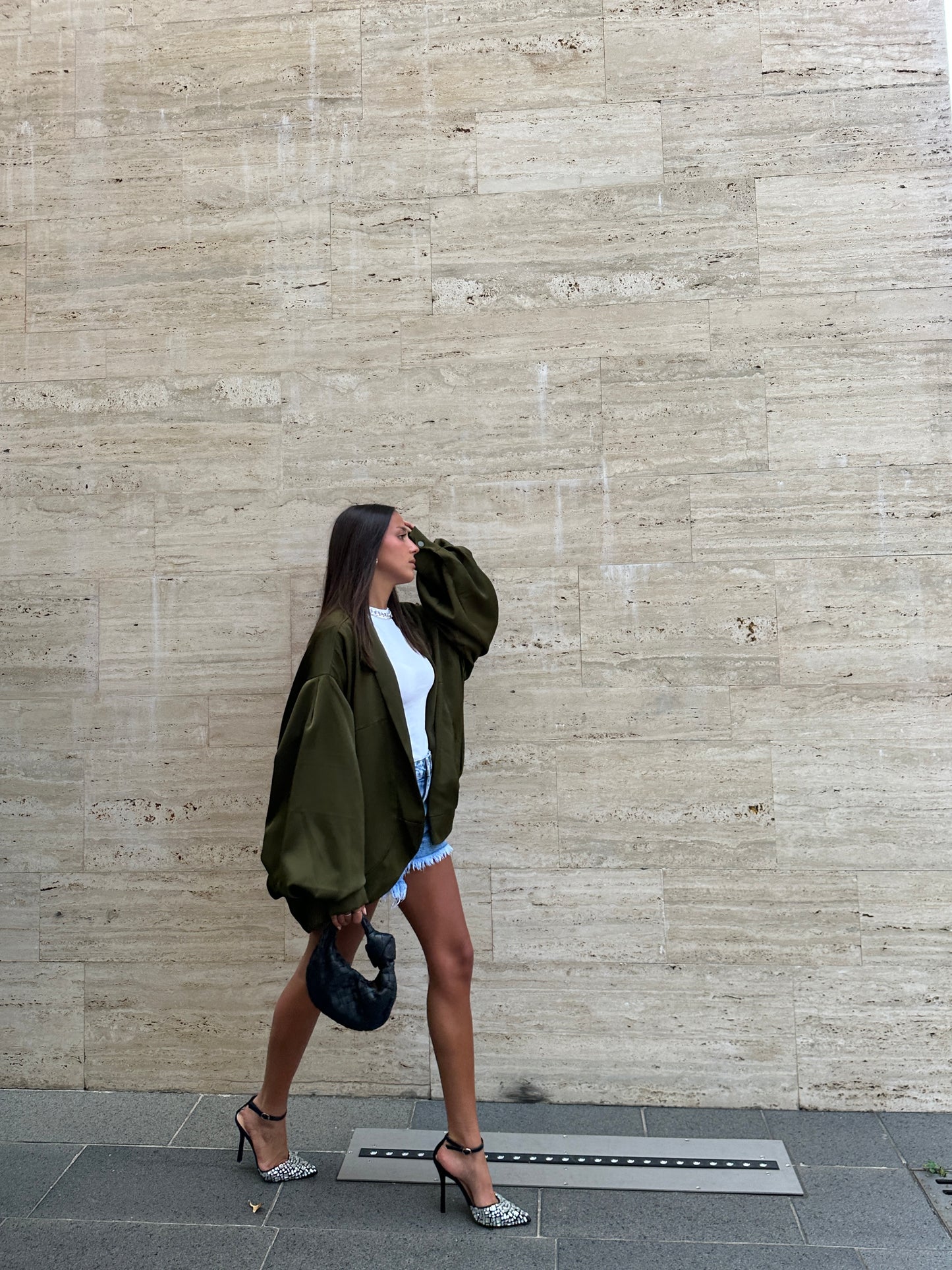 BOMBER IN SIMIL RASO