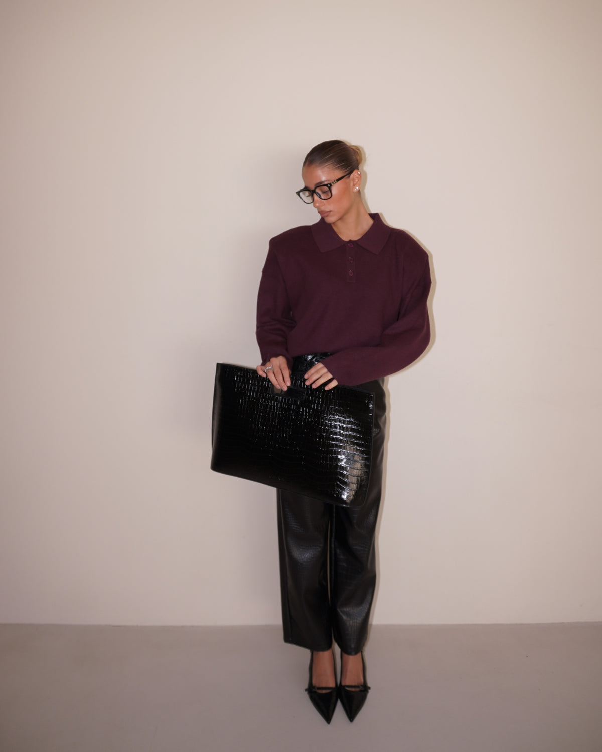 MAGLIONE POLO SPALLE IMBOTTITE