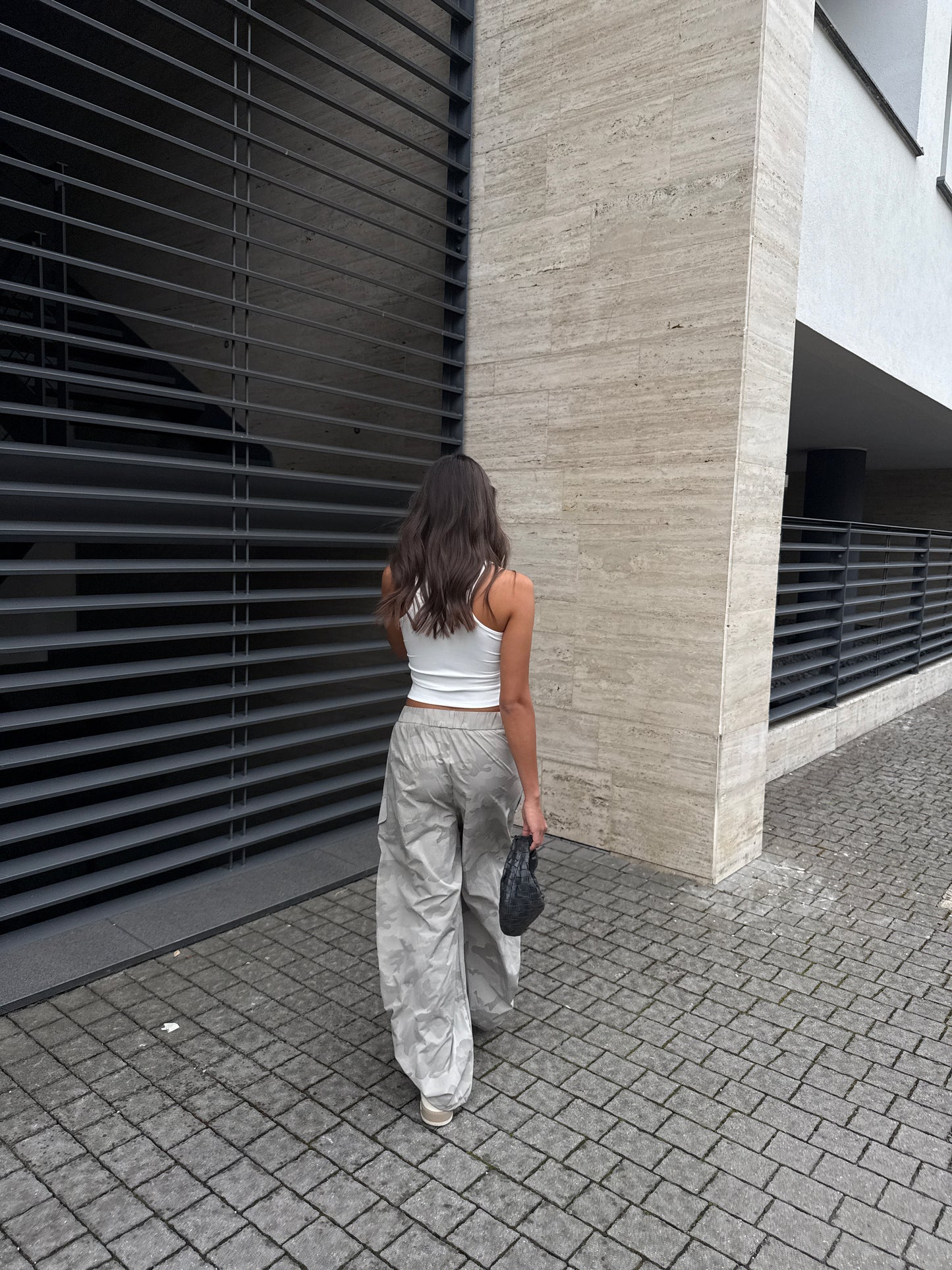 PANTALONE PARACHUTE MILITARE CHIARO
