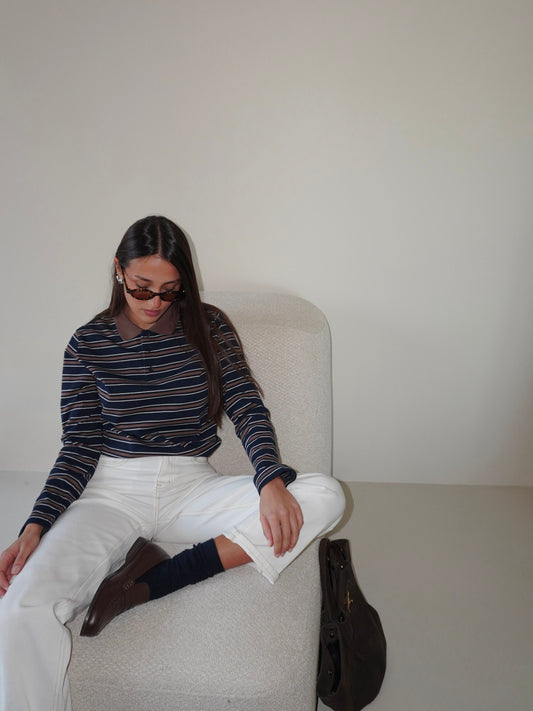 MAGLIA POLO A RIGHE LUMINA