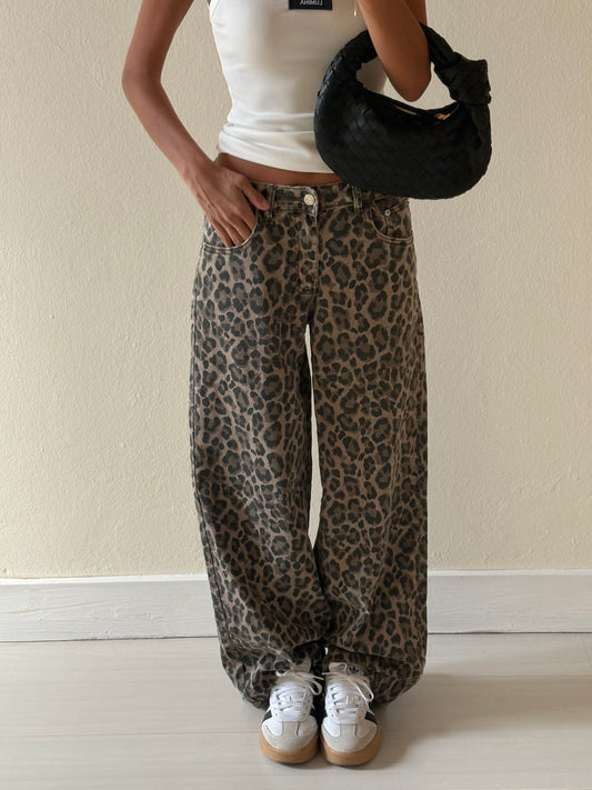 JEANS LEOPARD