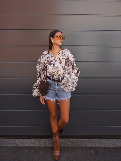 CAMICIA CON ROUGE MUCCATA