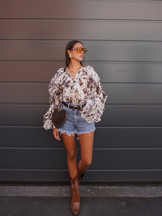 CAMICIA CON ROUGE MUCCATA