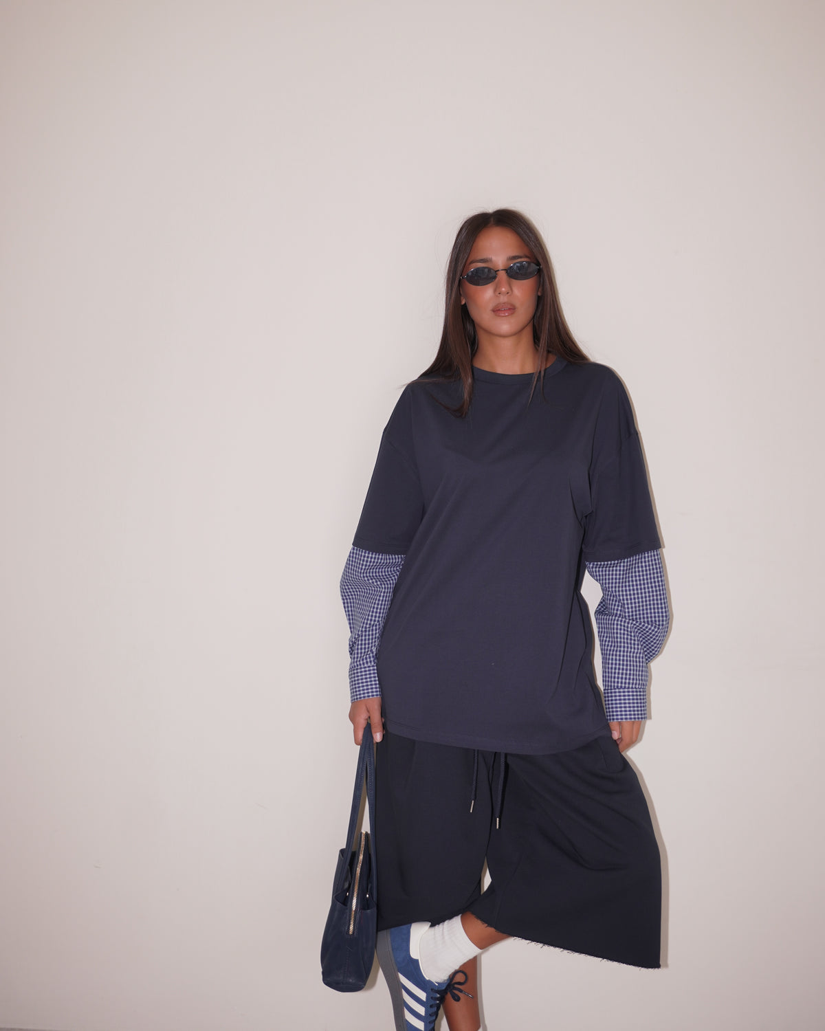 T-SHIRT CON INSERTO CAMICIA