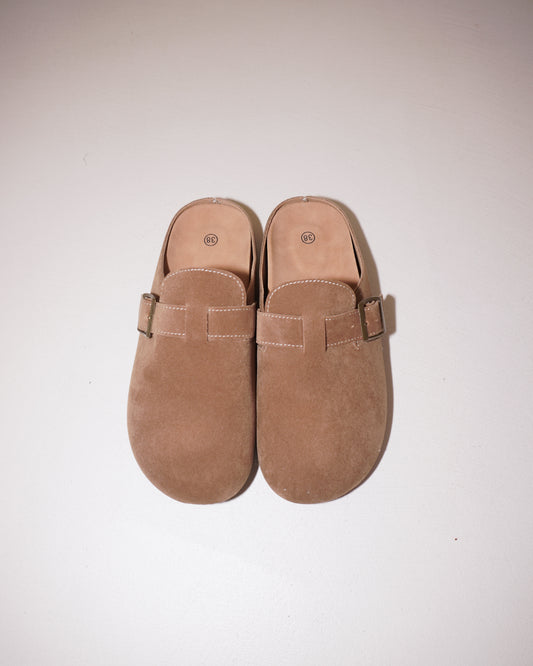 SLIPPERS IN SIMIL CAMOSCIO