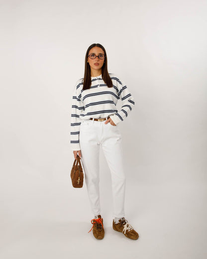 JEANS CINQUE TASCHE MOM FIT