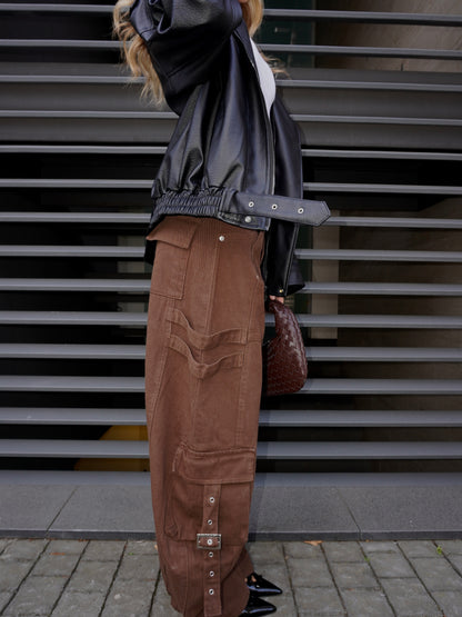 JEANS BAGGY CON FIBBIE