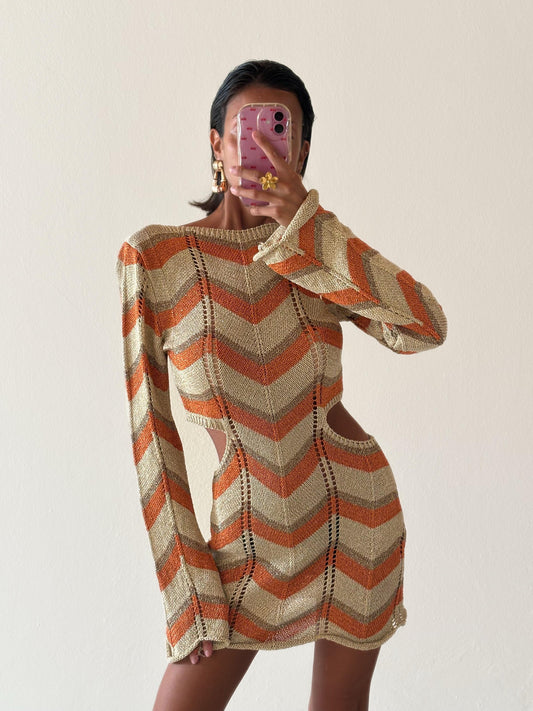 ABITO CUT OUT IN LUREX