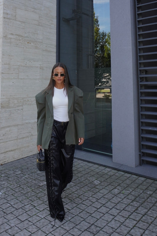 BLAZER CON SPALLINE IMBOTTITE