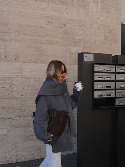 CAPPOTTO IN CASHMERE CON SCIARPA