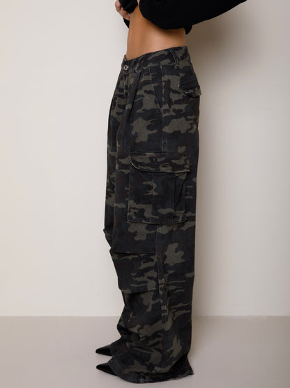 JEANS CARGO MILITARE
