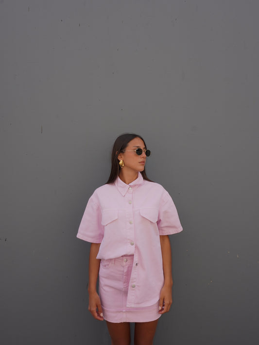 COMPLETO CAMICIA E GONNA DENIM