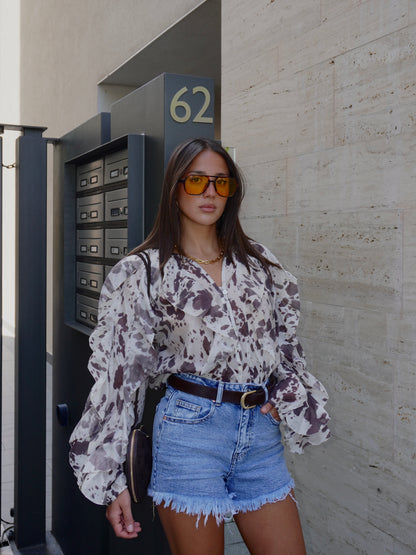 CAMICIA CON ROUGE MUCCATA