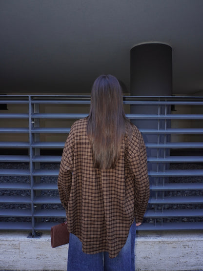 CAMICIA A QUADRI OVERSIZE
