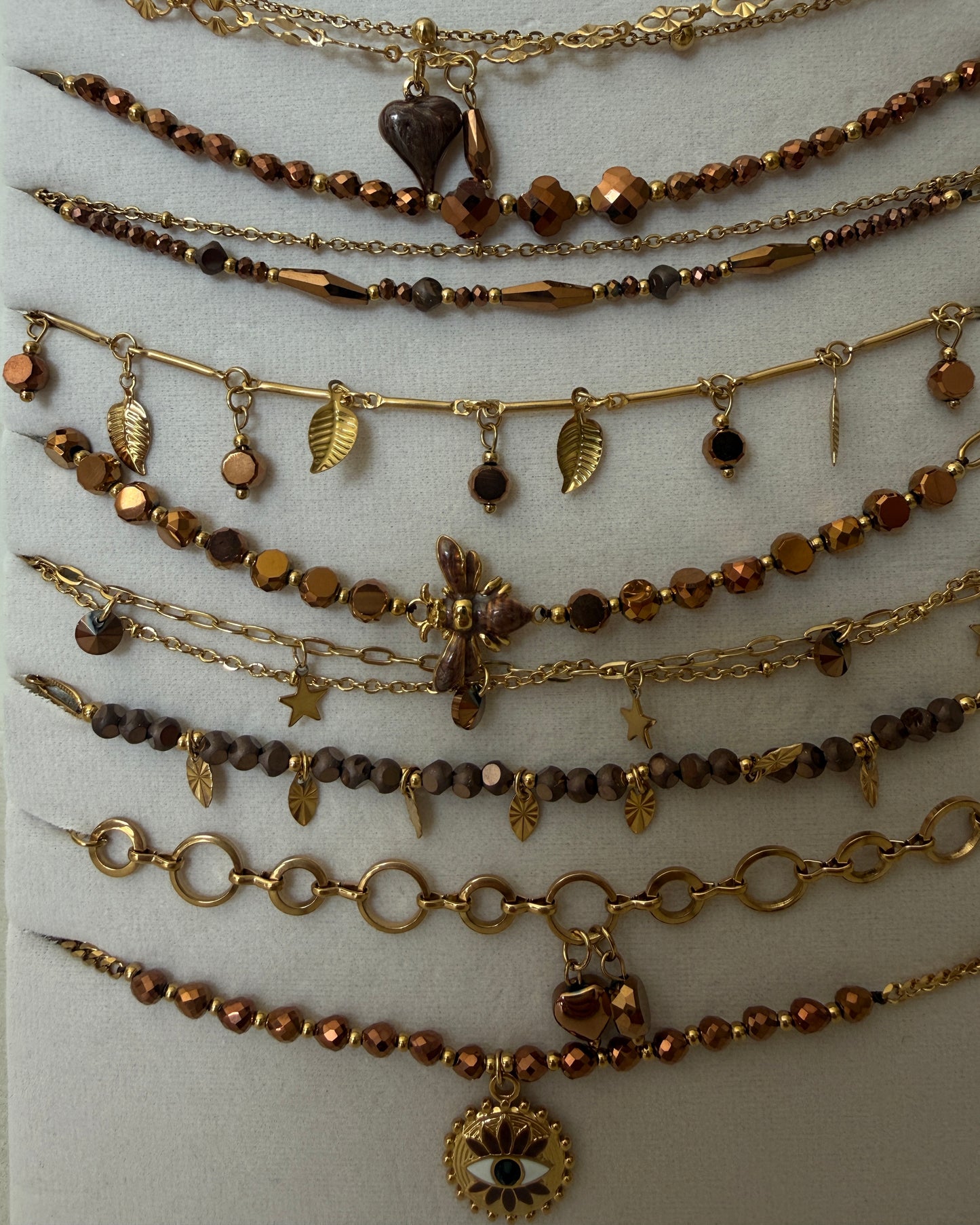 COLLANA CON CHARMS IN ACCIAO MODELLO ASSORTITO