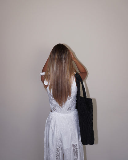 COMPLETO PANTALONE E TOP IN COTONE