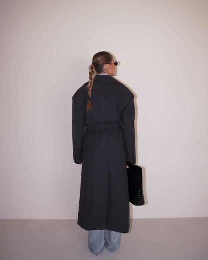 CAPPOTTO CON CINTURA E BOTTONI LUMINA