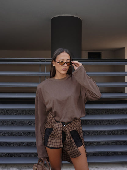 MAGLIA MANICA AMPIA CON SPALLE IMBOTTITE