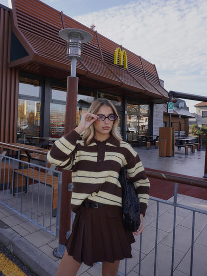 MAGLIONE POLO A RIGHE