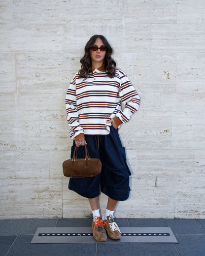 BERMUDA IN DENIM CON TASCHE