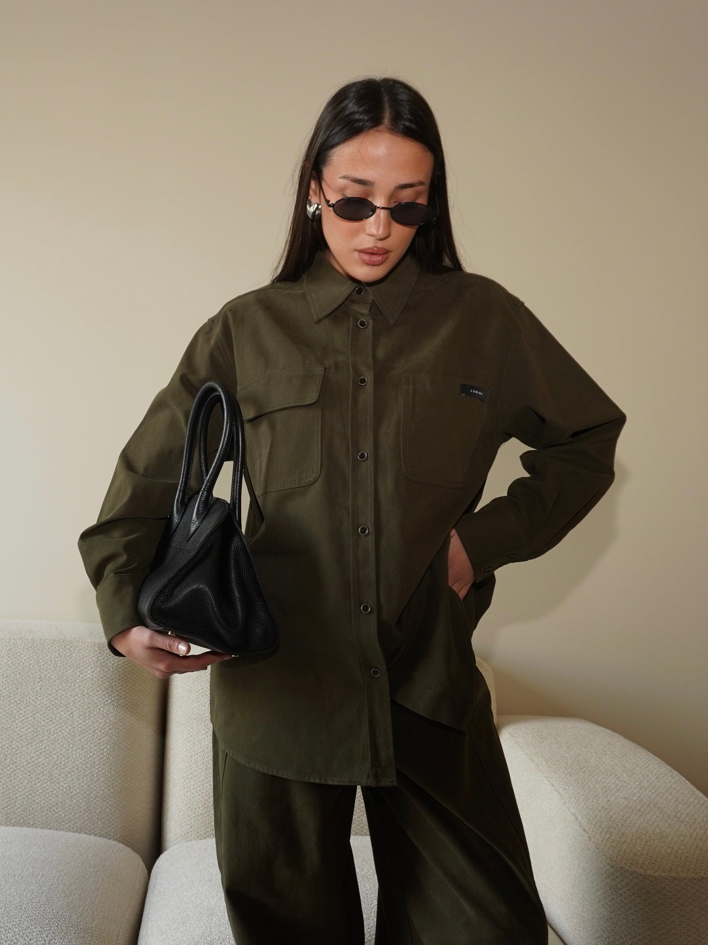 CAMICIA CON TASCHE LUMINA