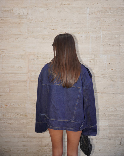 GIACCA BIKER IN DENIM