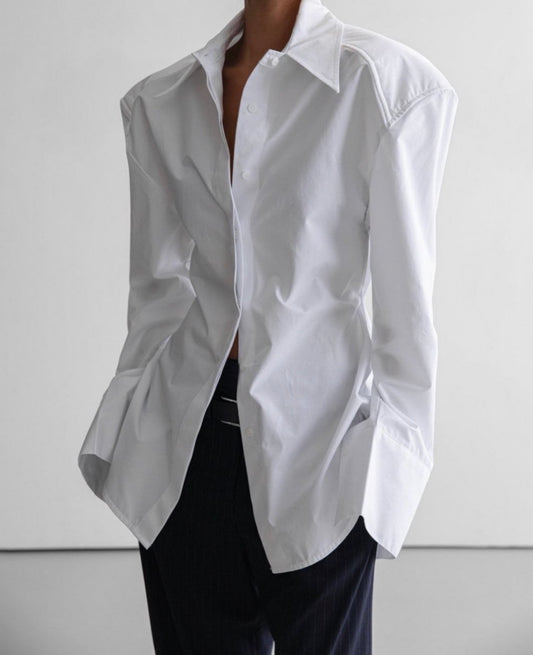 CAMICIA CON SPALLE IMBOTTITE