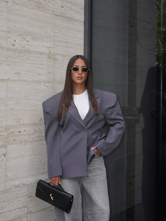 BLAZER CON SPALLINE IMBOTTITE