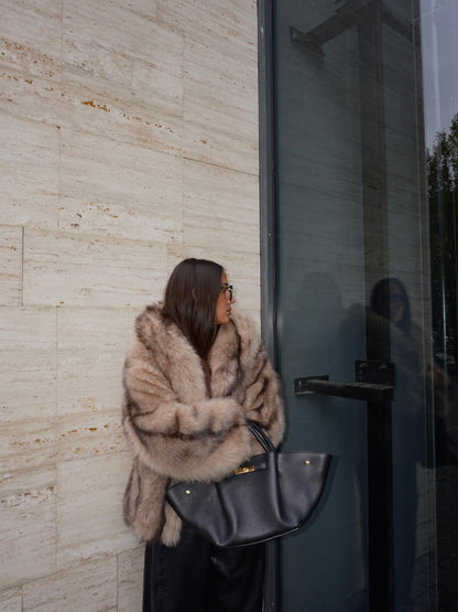 ECOPELLICCIA CON CAPPUCCIO