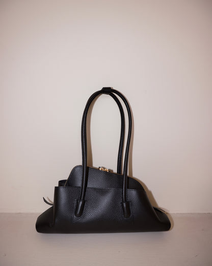 BORSA A SPALLA IN VERA PELLE MEDIA